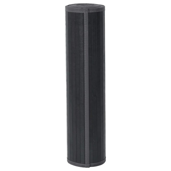 Grauer Bambus Teppich 70x100 cm