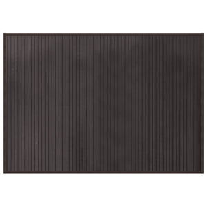 Dunkelbrauner Bambus Teppich 70x100 cm