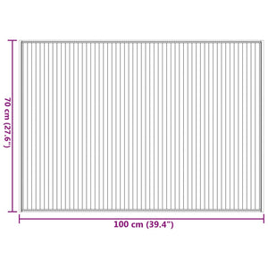 Dunkelbrauner Bambus Teppich 70x100 cm