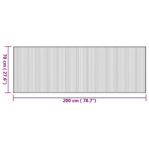 Bambus Teppich Natur 70x200 cm