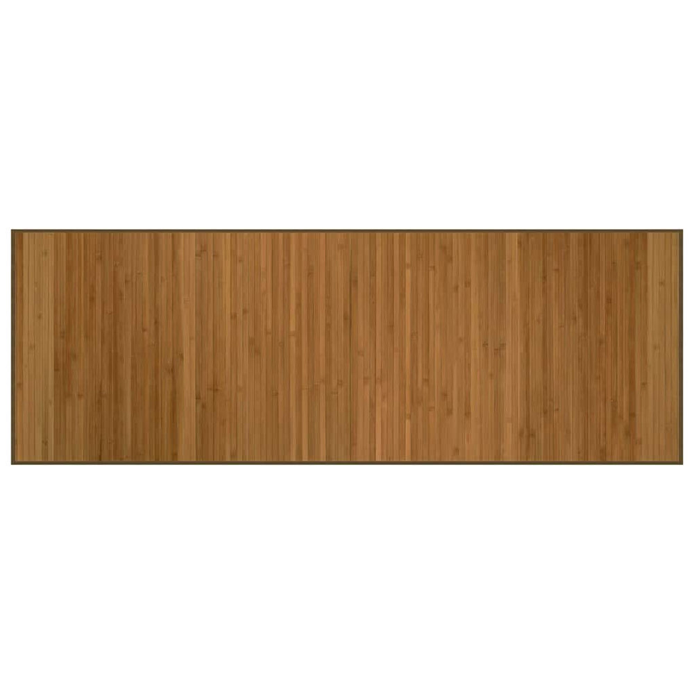 Brauner Bambus Teppich 70x200 cm