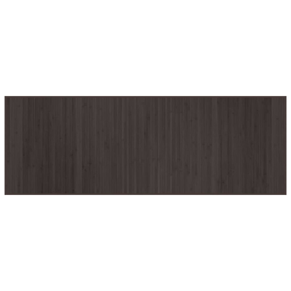 Dunkelbrauner Bambus Teppich 70x200 cm