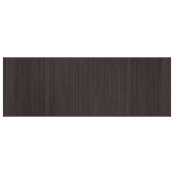 Dunkelbrauner Bambus Teppich 70x200 cm