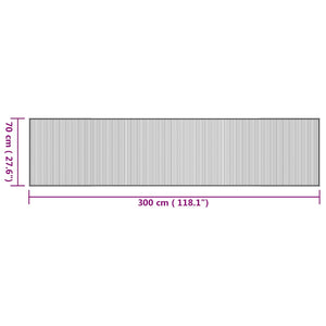Bambus Teppich Natur 70x300 cm