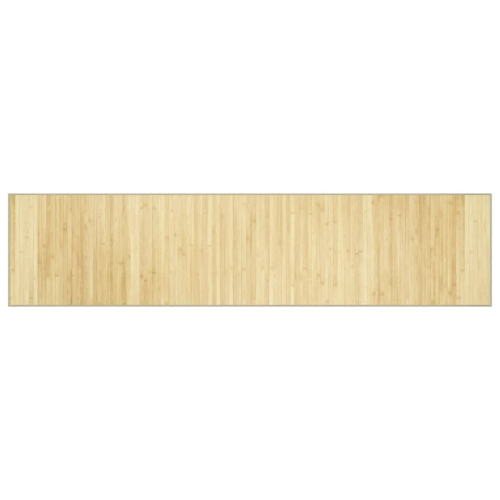 vidaXL Tapis rectangulaire couleur naturelle claire 70x300 cm Bambou
