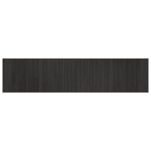 Grauer Bambus Teppich 70x300 cm