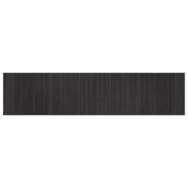 Grauer Bambus Teppich 70x300 cm