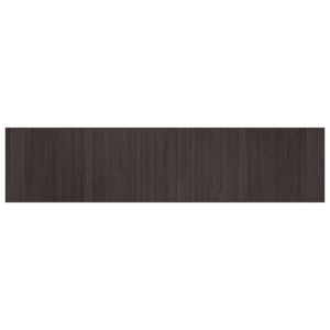 Dunkelbrauner Bambus Teppich 70x300 cm