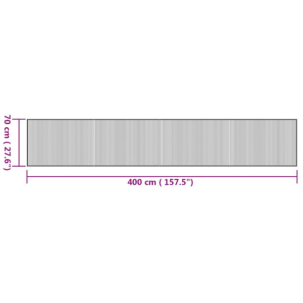Bambus Teppich Natur 70x400 cm