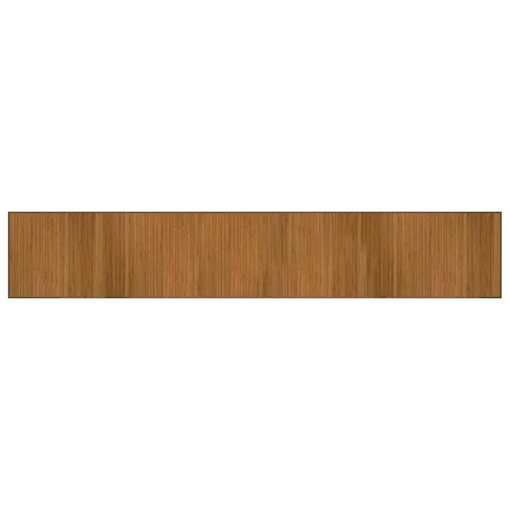 Brauner Bambus Teppich 70x400 cm