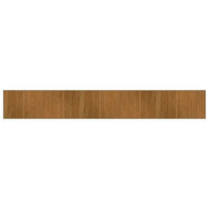 Rechteckiger Teppich Braun 70x500 cm Bambus