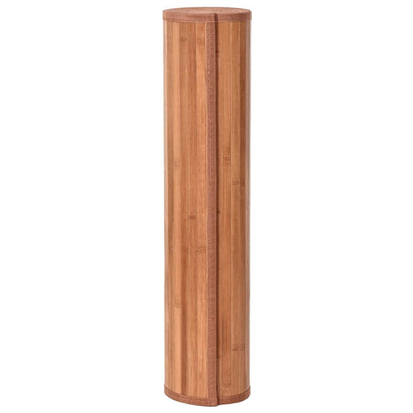 Rechteckiger Teppich Braun 70x500 cm Bambus