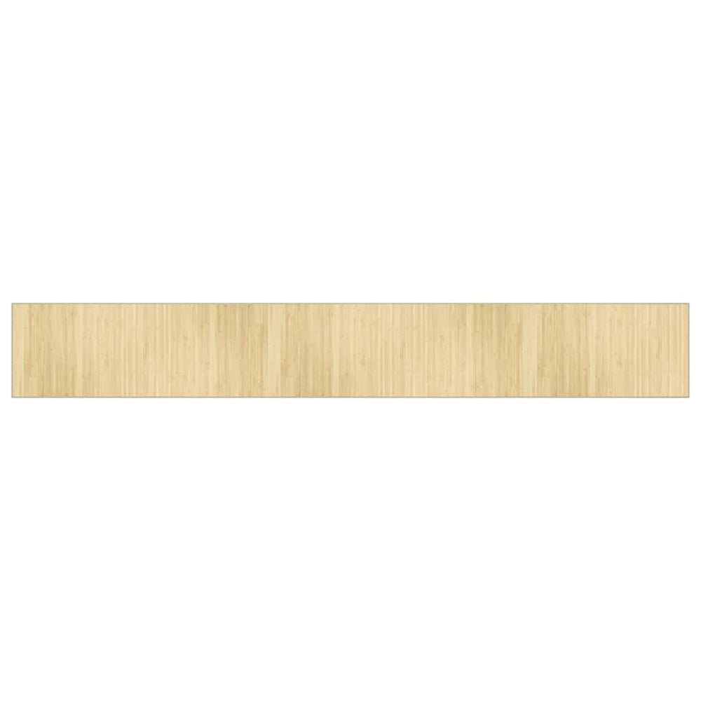 vidaXL Tapis Rectangulaire Nature Clair 70x500 cm Bambou