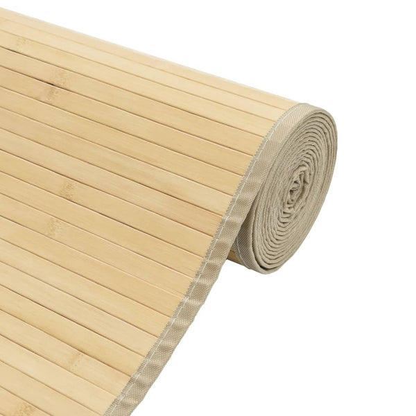 Bambus Teppich Hell Natur 70x500 cm