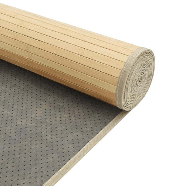 Bambus Teppich Hell Natur 70x500 cm
