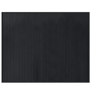 Schwarzer Bambus Teppich 80x100 cm
