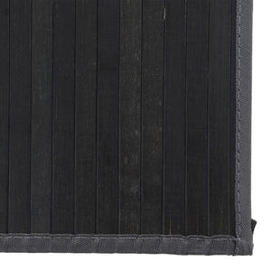 Schwarzer Bambus Teppich 80x100 cm