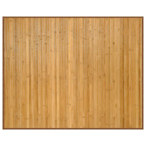 Bambus Teppich Natur Rechteckig 80x100 cm