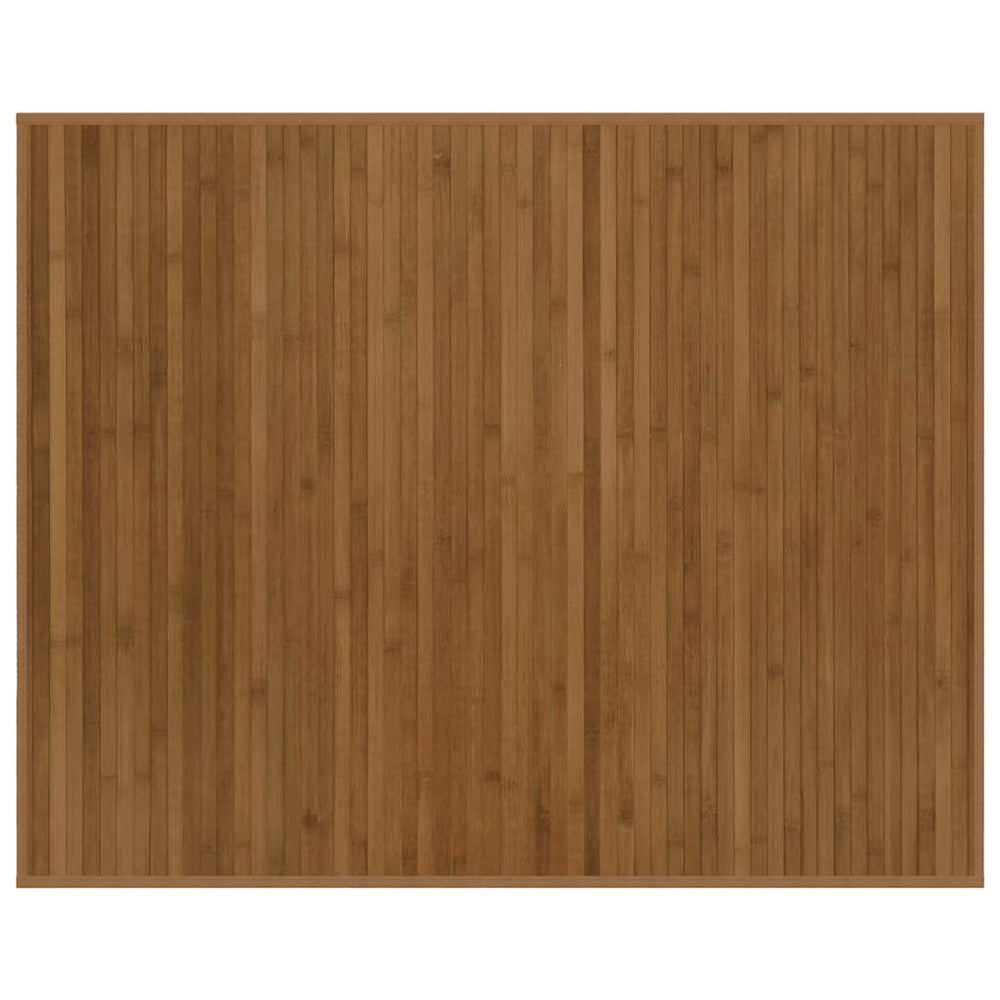 Rechteckiger Bambus Teppich Braun 80x100 cm