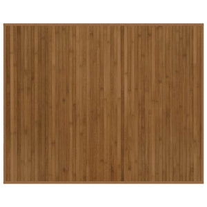 Rechteckiger Bambus Teppich Braun 80x100 cm