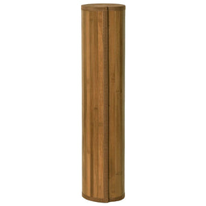 Rechteckiger Bambus Teppich Braun 80x100 cm