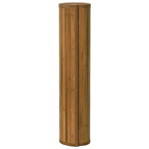 Rechteckiger Bambus Teppich Braun 80x100 cm