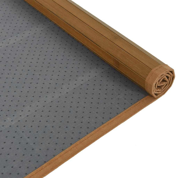 Rechteckiger Bambus Teppich Braun 80x100 cm