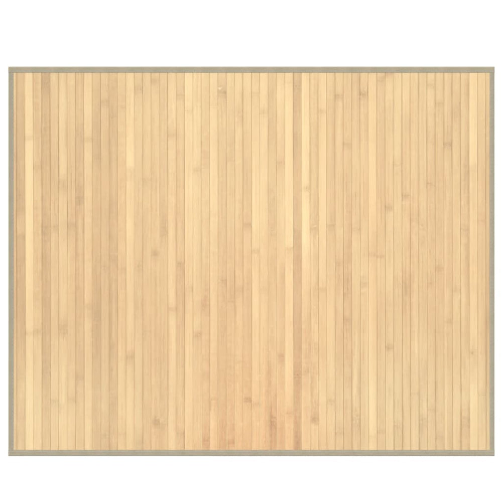 vidaXL Tapis rectangulaire clair nature 80x100 cm bambou