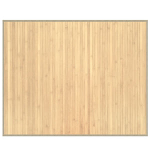 Bambus Teppich Hell 80x100 cm