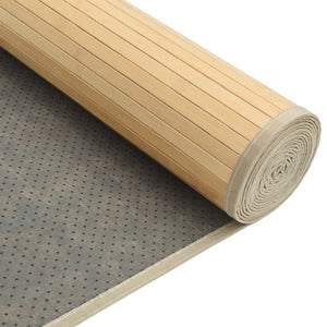 Bambus Teppich Hell 80x100 cm
