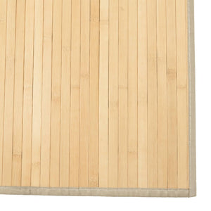 Bambus Teppich Hell 80x100 cm
