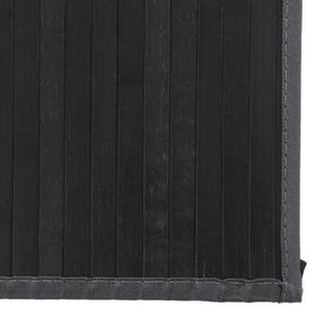 Grauer Bambus Teppich 80x100 cm