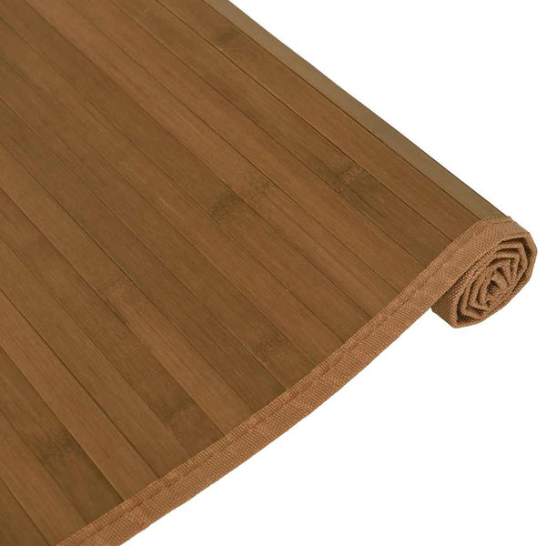Braun Bambus Teppich 80x200 cm