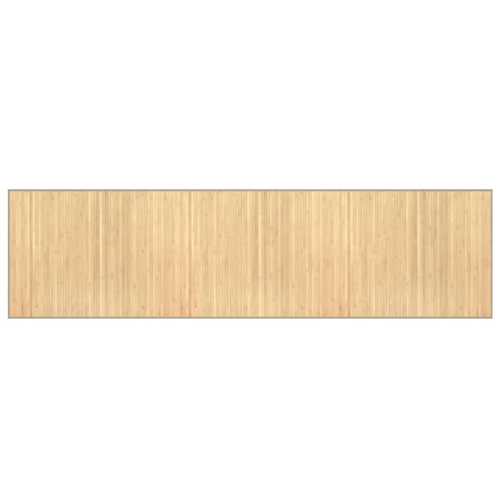 vidaXL Tapis Rectangulaire Nature Clair 80x300 cm Bambou
