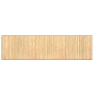 Bambus Teppich Hell Natur 80x300 cm