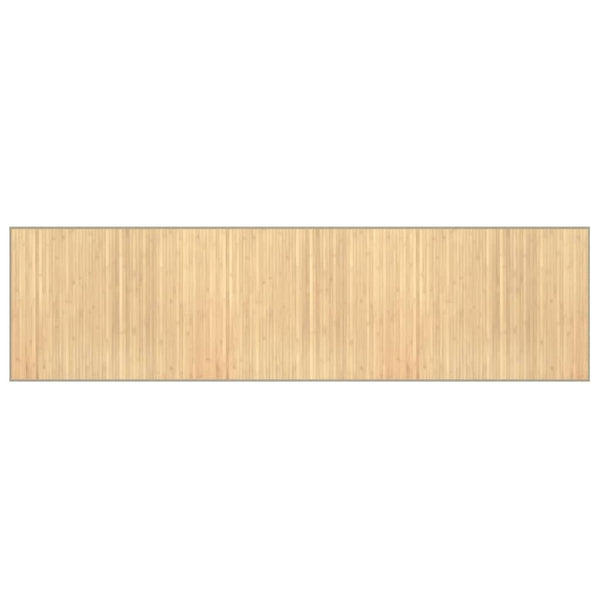 Bambus Teppich Hell Natur 80x300 cm