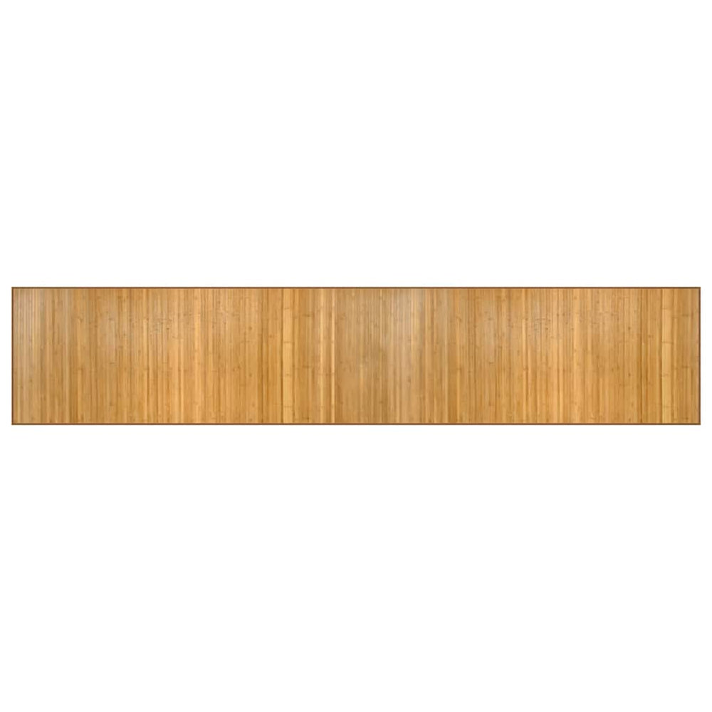 vidaXL Tapis rectangulaire Naturel 80x400 cm Bambou