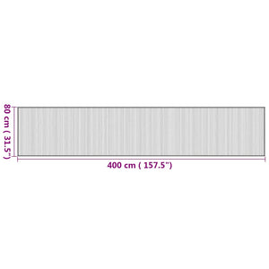 Bambus Teppich Natur 80x400 cm