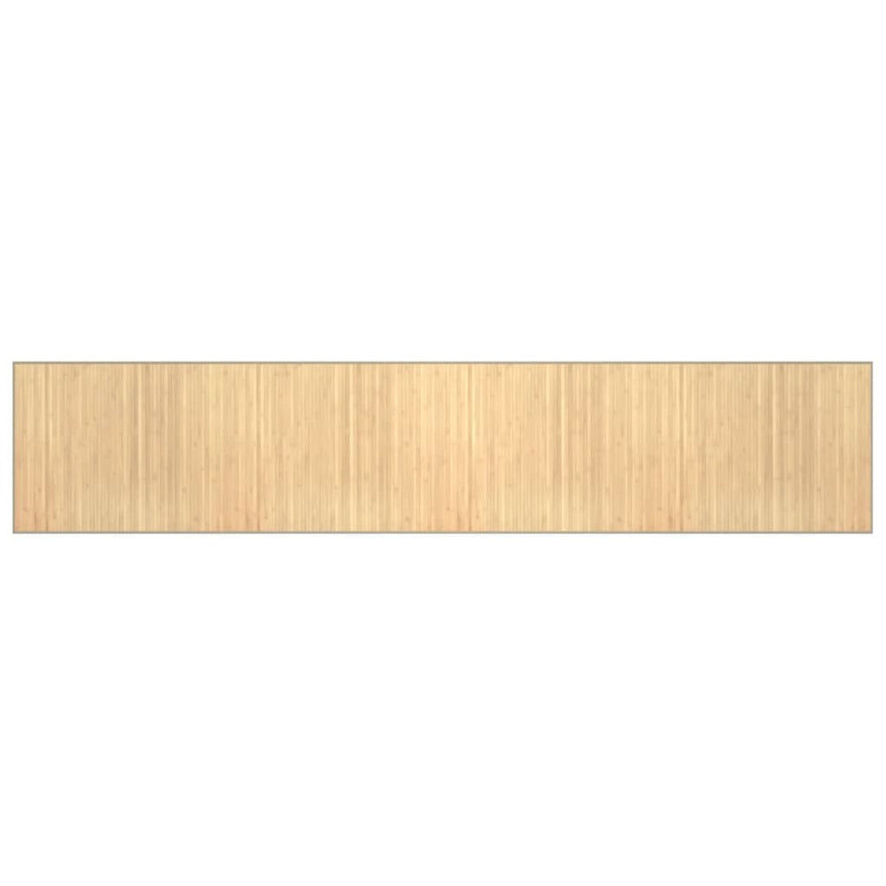 Bambus Teppich Hell Natur 80x400 cm
