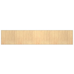Bambus Teppich Hell Natur 80x400 cm