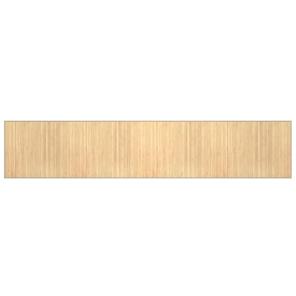 Bambus Teppich Hell Natur 80x400 cm