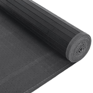 Grauer Bambus Teppich 80x1000 cm
