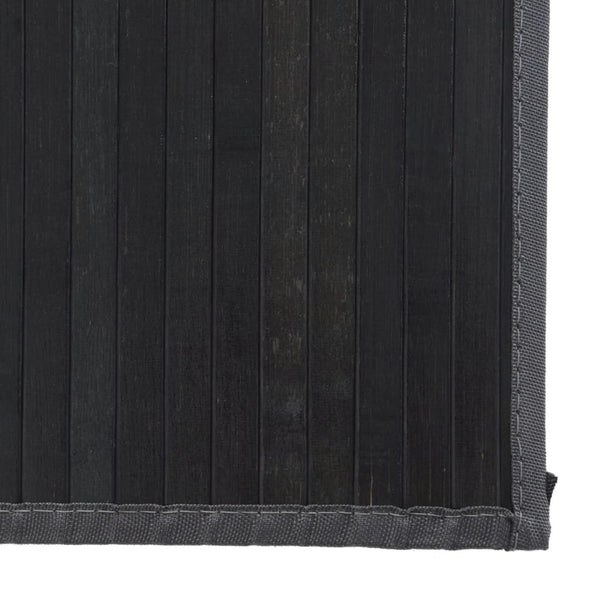 Grauer Bambus Teppich 80x1000 cm
