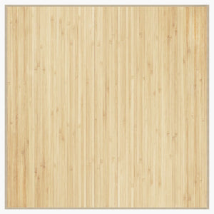 Quadratischer Bambus Teppich Natur 100x100 cm