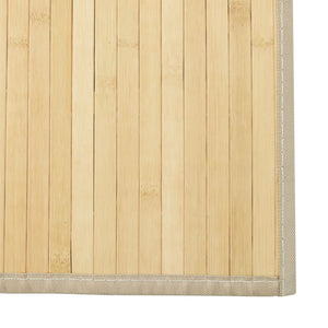 Bambus Teppich Hell 100x200 cm