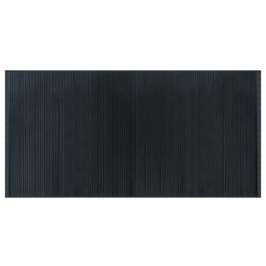 Grauer Bambus Teppich 100x200 cm