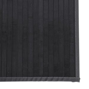 Grauer Bambus Teppich 100x200 cm