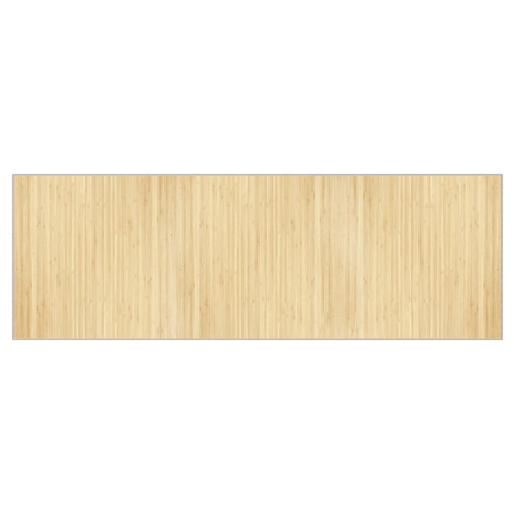 vidaXL Tapis rectangulaire bambou naturel clair 100x300 cm
