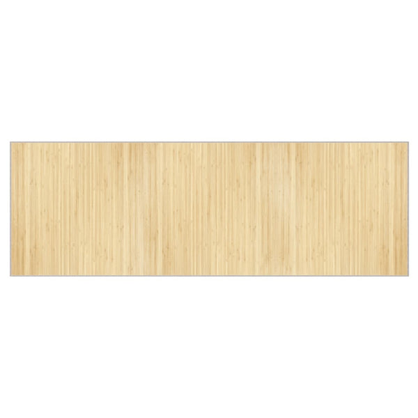 Bambus Teppich Hell 100x300 cm