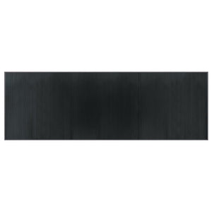 Grauer Bambus Teppich 100x300 cm